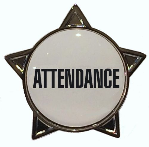 ATTENDANCE titled star badge